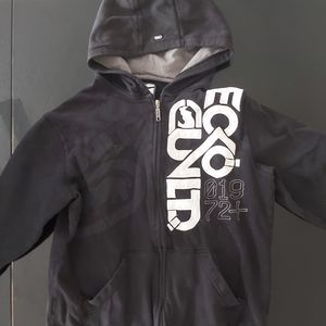 Mens Ecko Unltd black zip up hoodie